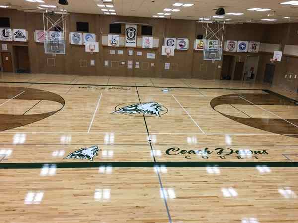 学校篮球场馆地板的参数