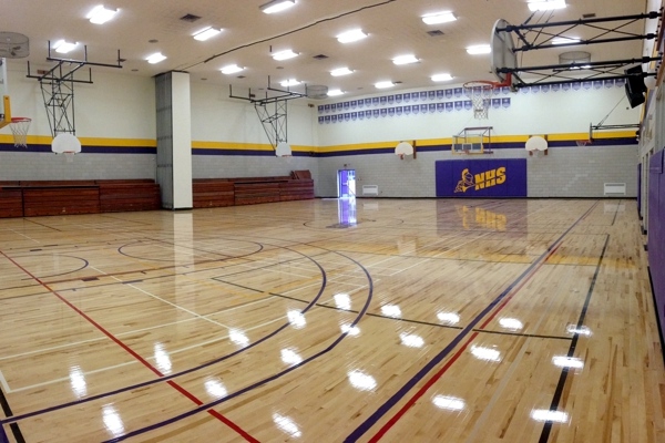 主辅龙骨体育运动木地板清洁保养