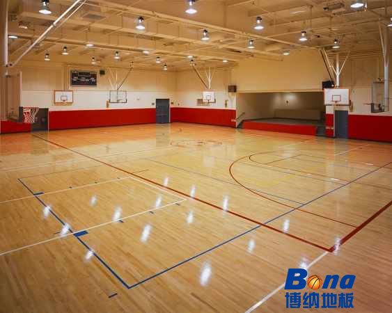 主辅龙骨篮球运动木地板保养方法